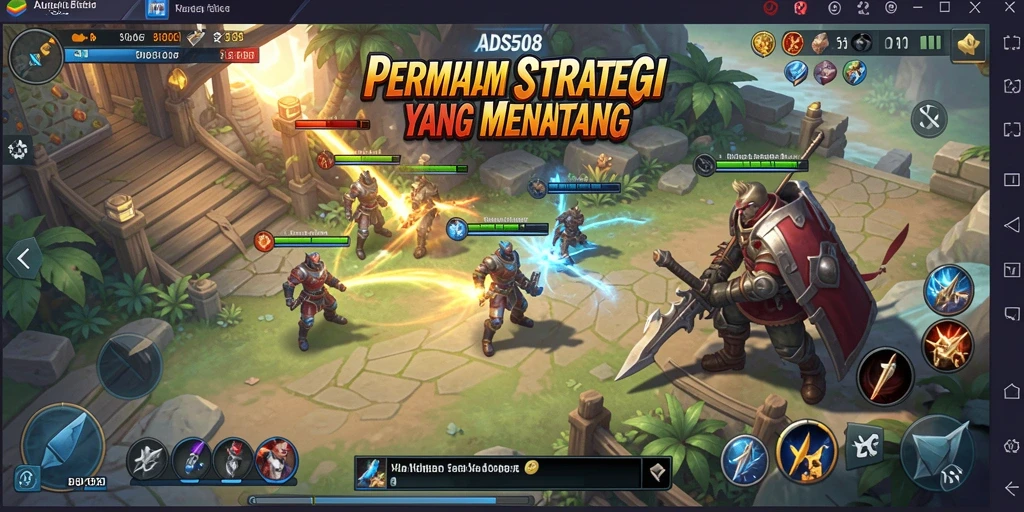 Tampilan gameplay ADS508 yang menarik dan menantang.