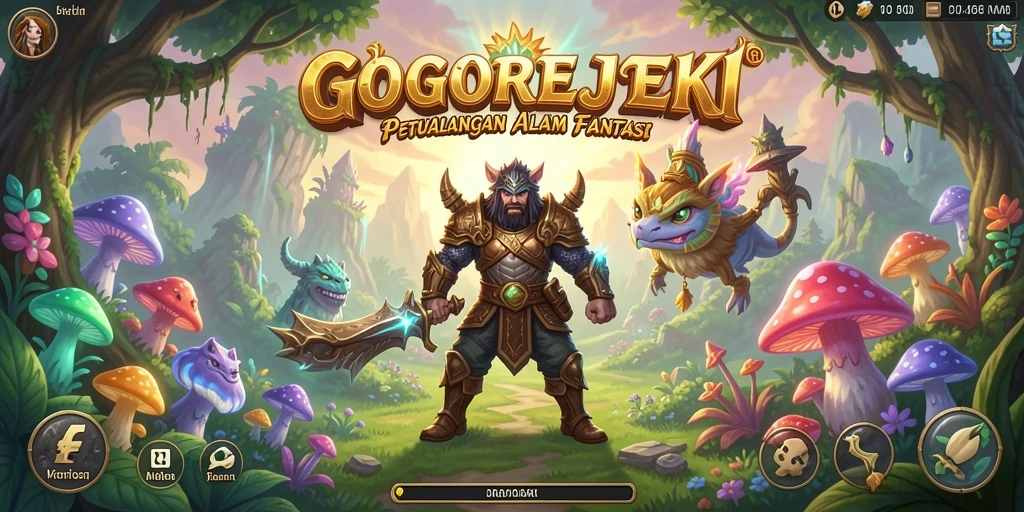 Tangkapan layar permainan GOGOREJEKI menampilkan aksi pertarungan epik.