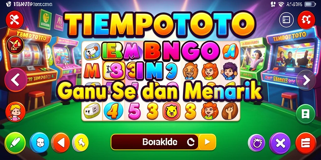 Tampilan seru gameplay TEMPOTOTO dengan suasana permainan Bingo.